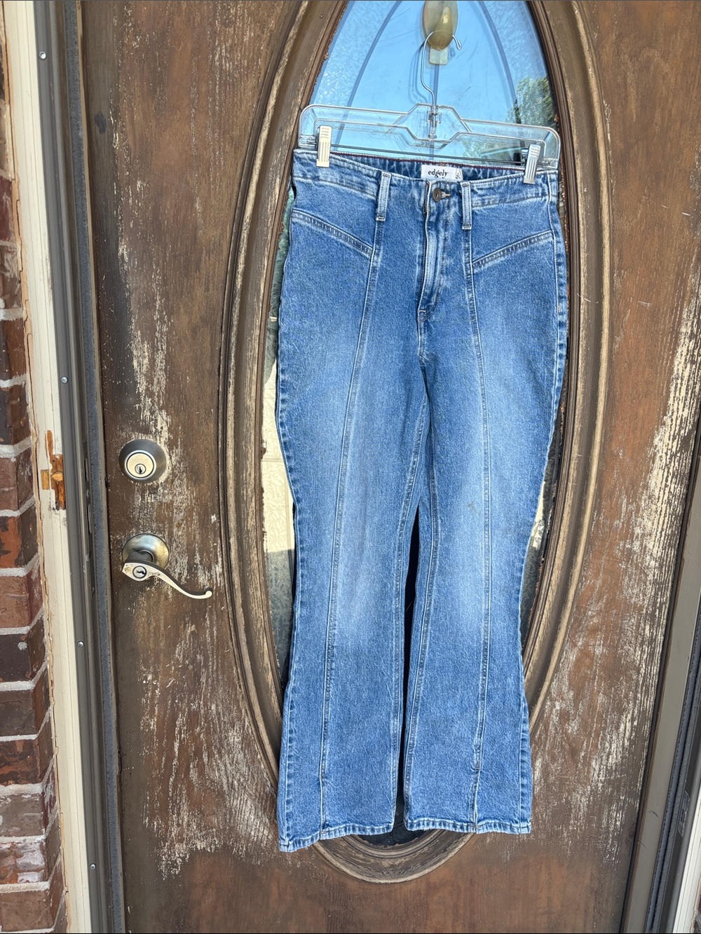 edgely high rise flare jeans! 6